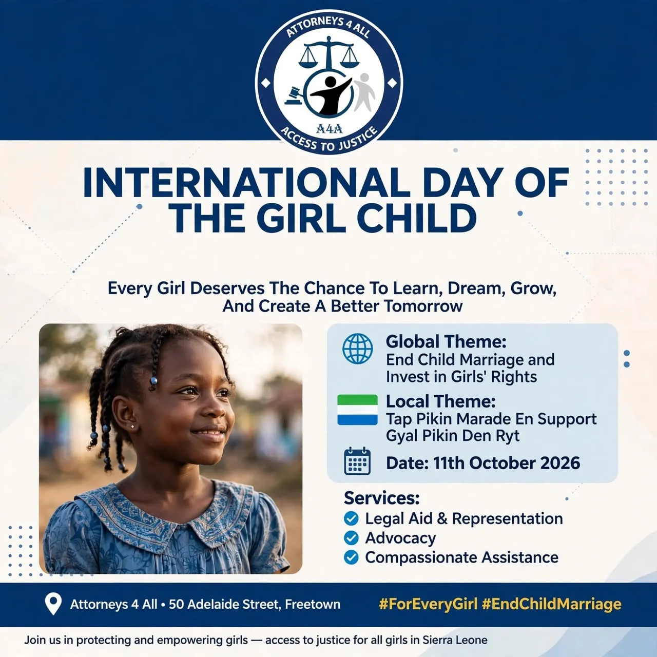 Click, tap, or press Enter to enlarge INTERNATIONAL DAY OF THE GIRL CHILD 2026